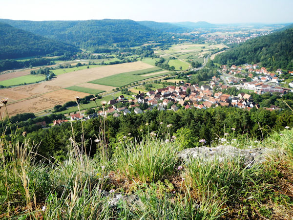 Blick ins Wiesenttal bei Gasseldorf
